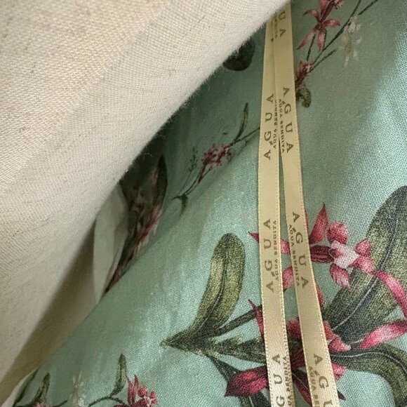 Agua by Agua Bendita Lima green linen extra long dress - Picture 14 of 15